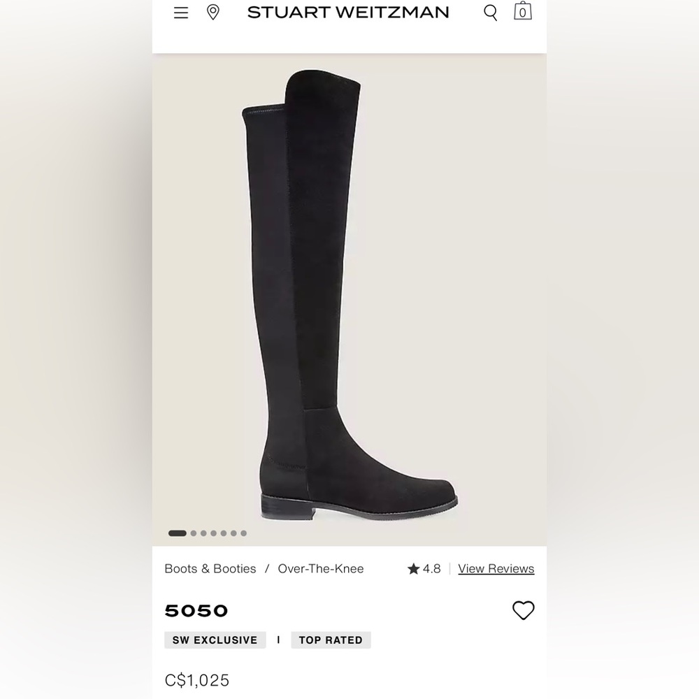 Stuart Weitzman signature 5050 boots